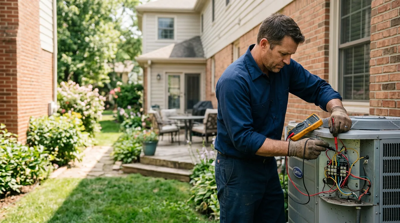 HVAC technician working near Newark, CA